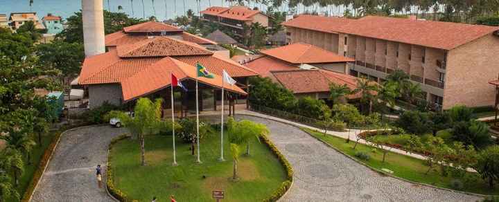 Entrada do resort