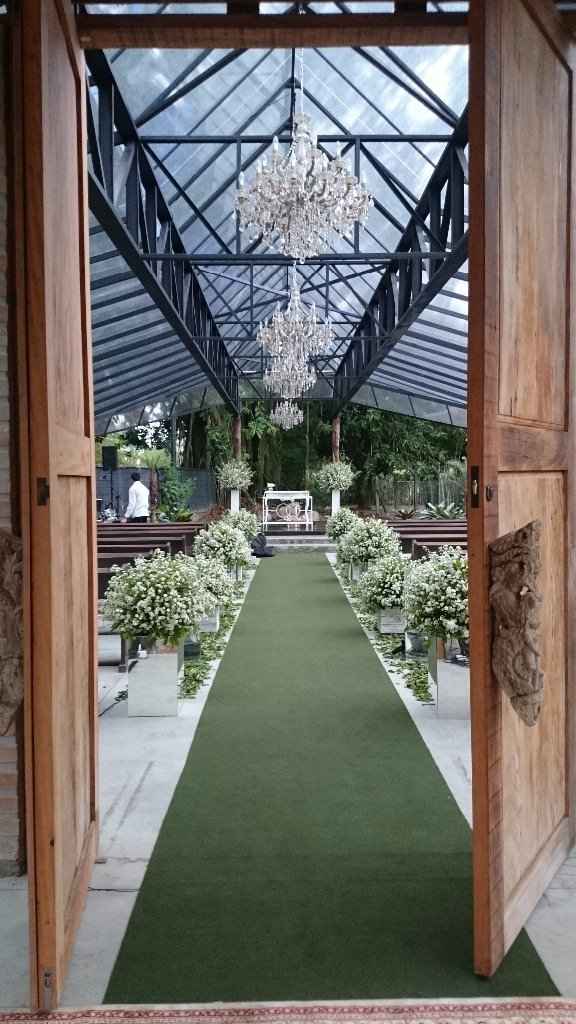No dia que visitamos ia ter um casamento...