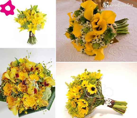 Buquê flor amarelas