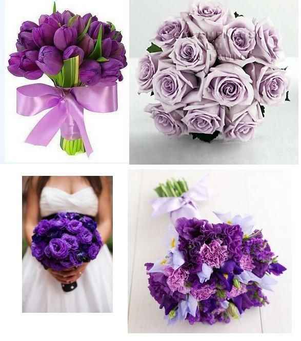 Buquê flores púrpura(