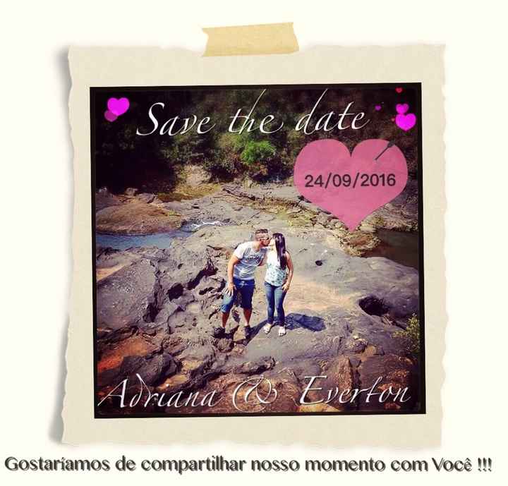 Meu save the date vem ver - 1