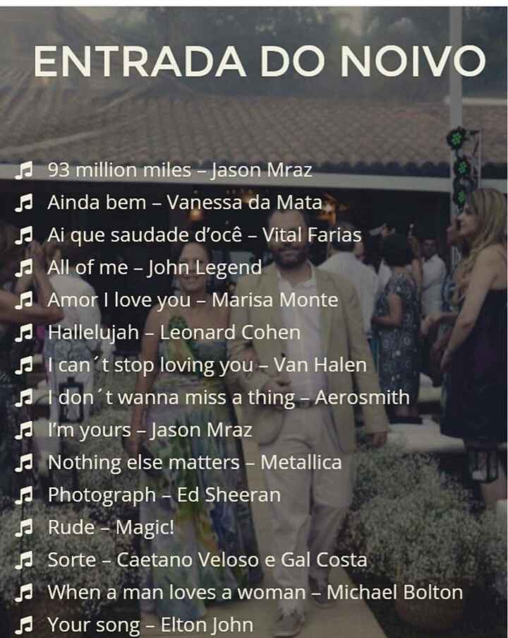 Musicas para entrada dos noivos,qual a sua ? - 2