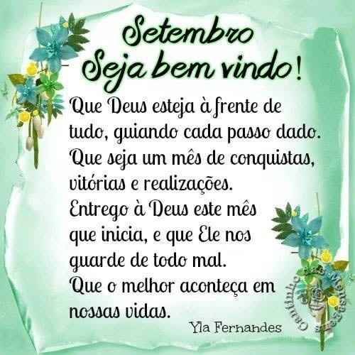 Setembro chegou