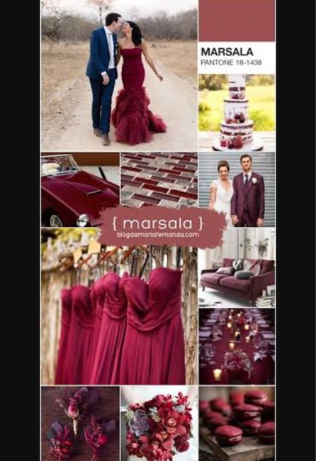 Inspirações cor marsala - 2