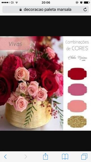 Inspirações cor marsala - 17