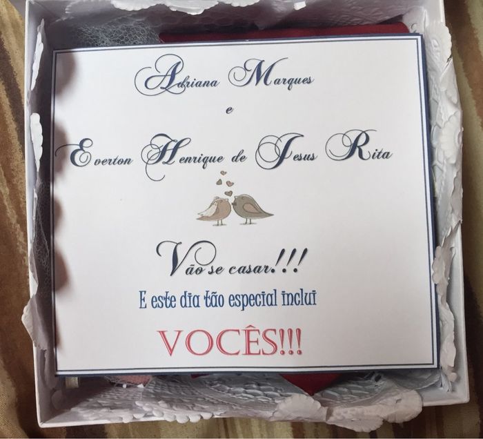 Convite dos padrinhos prontos #vem ver - 3