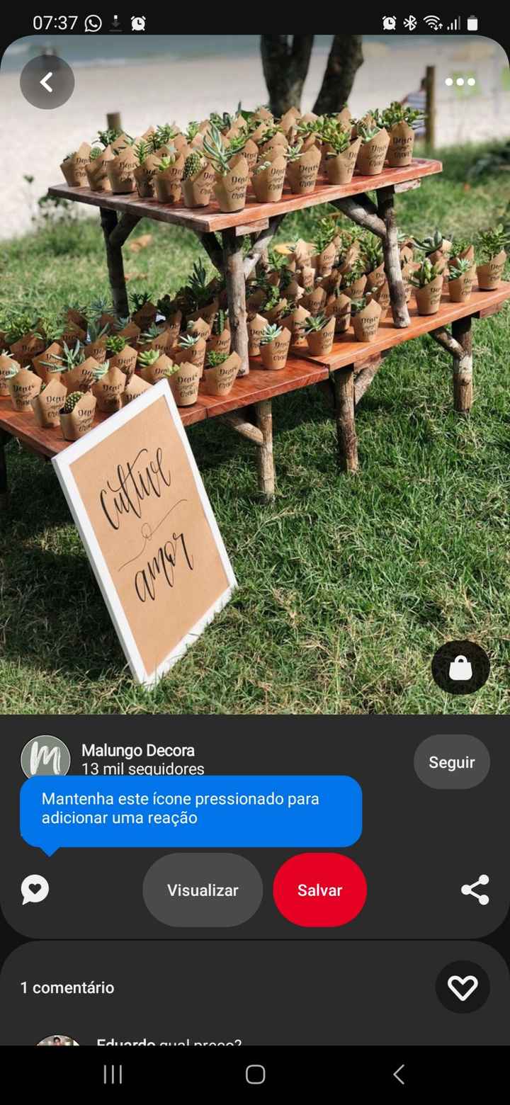 Poste AQUI uma foto da lembrancinha que vão dar para as pessoas convidadas🎁👇 - 1