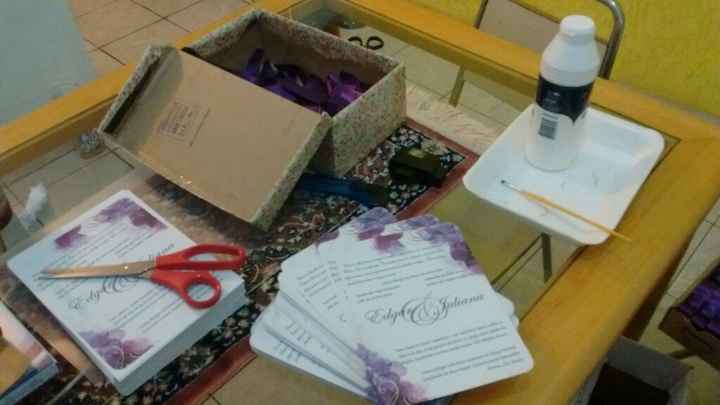 Meus convites totalmente diy. quase prontos!! - 3