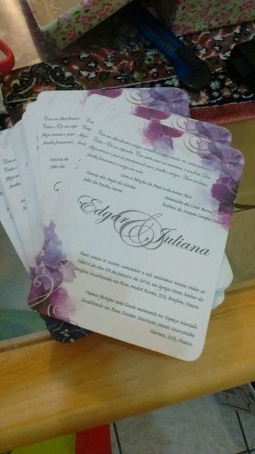 Meus convites totalmente diy. quase prontos!! - 2