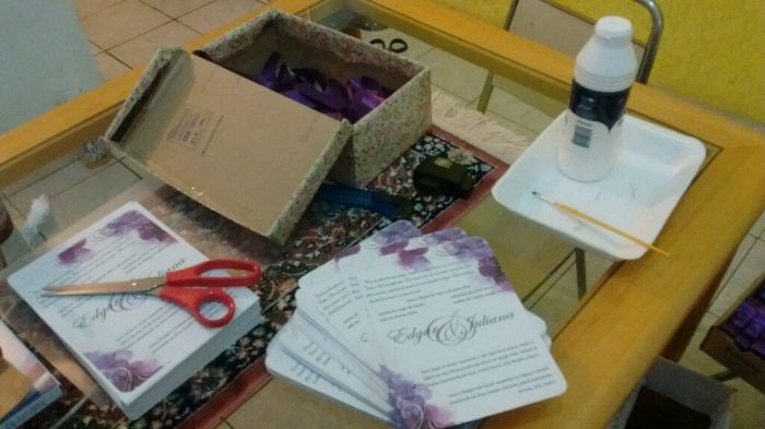 Meus convites totalmente diy. quase prontos!! - 3