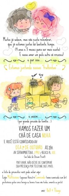 Convite: Chá de Casa Nova