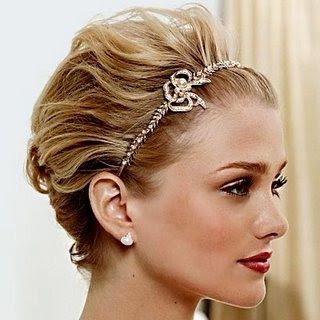 Penteado para noiva com cabelo chanel