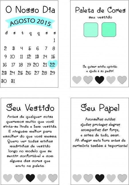 Convite para madrinhas
