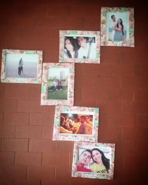 Parede de quadros #noivadodiy - 2