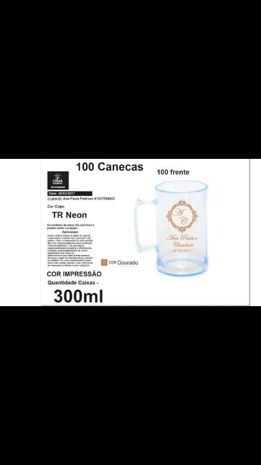 Nossas lembranças para convidados - 1
