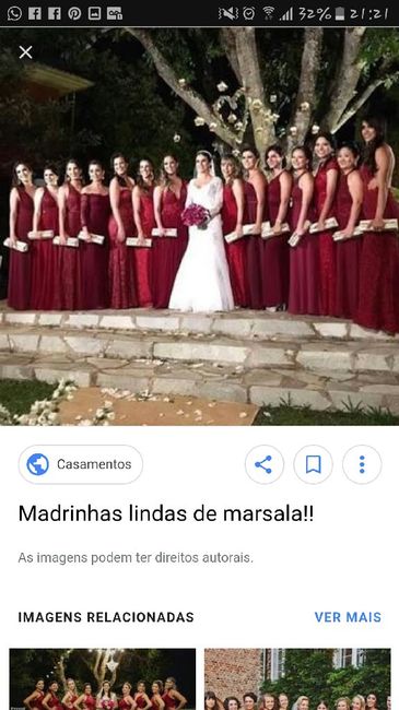 Madrinhas da noiva de uma cor e do noivo de outra 2