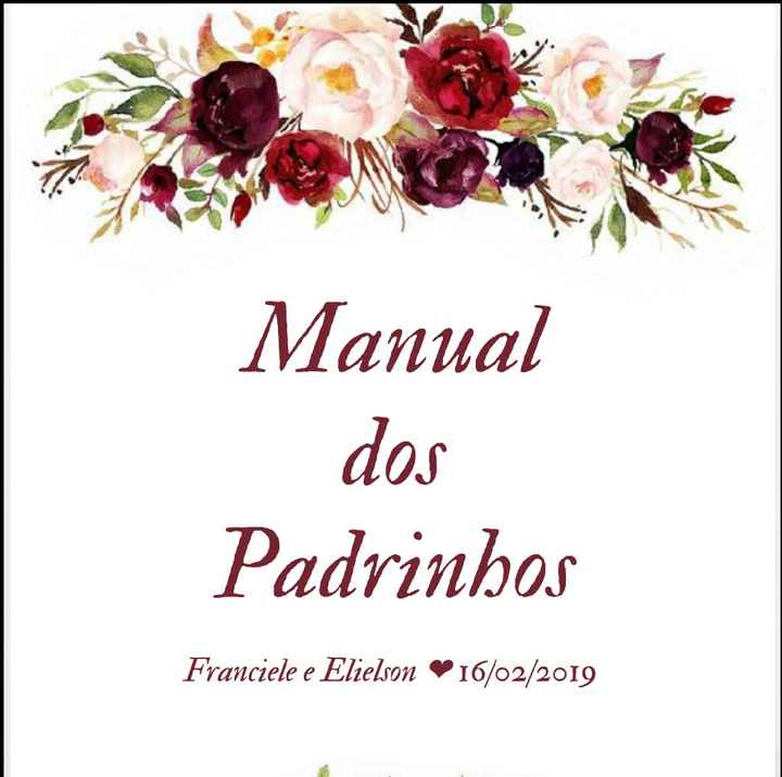 Manual dos padrinhos #vemver - 1