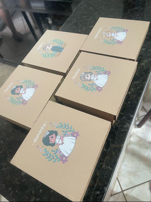 Caixinhas dos padrinhos e dos pais 3