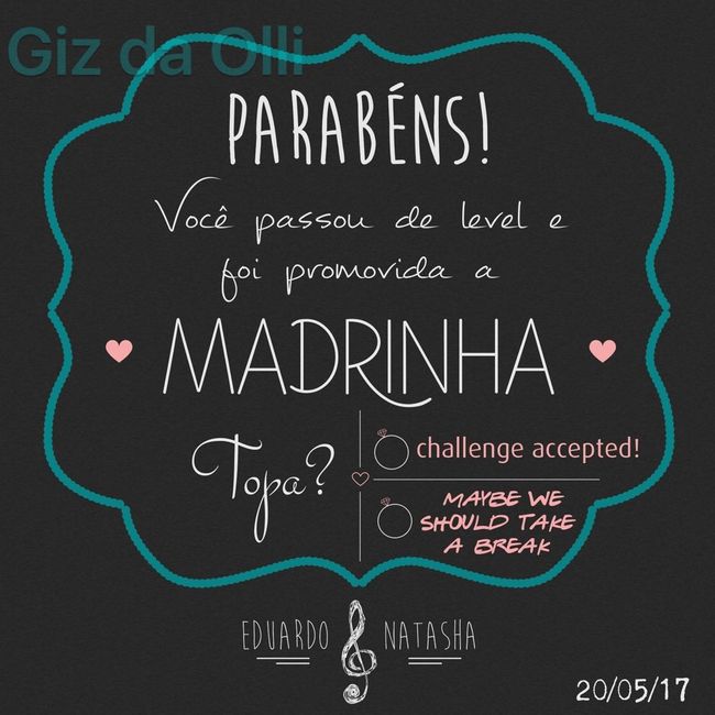 Convites para os padrinhos - dica - 2