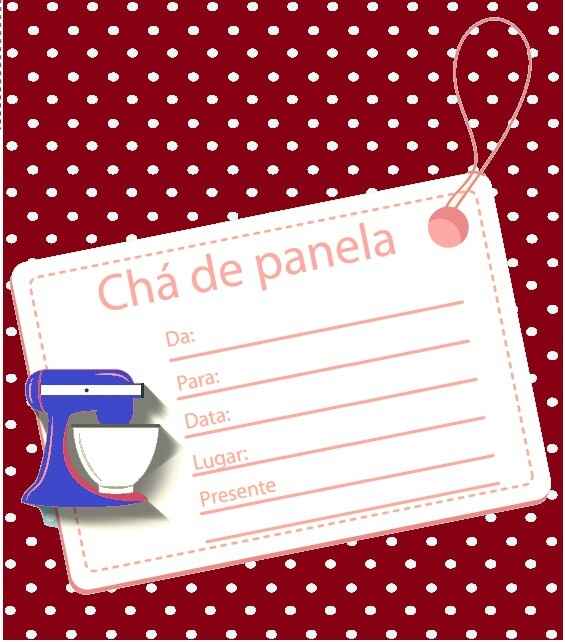 Convite chá de panela 