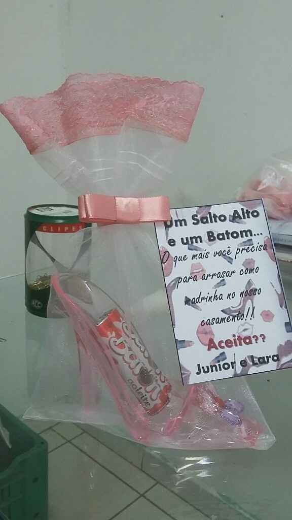 Ideia "quer ser meus padrinhos" - 1