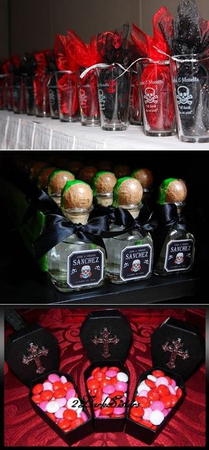 Lembrancinha casamento rock