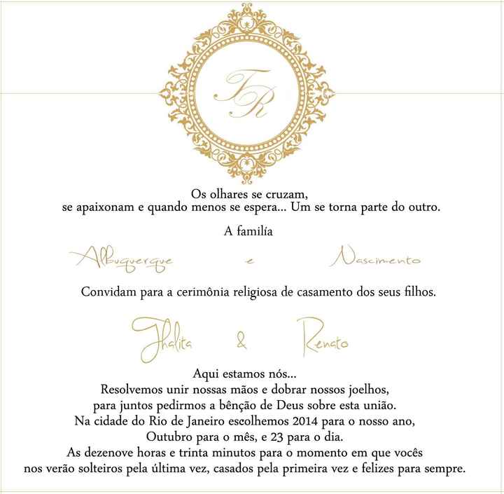 Meu convite de casamento