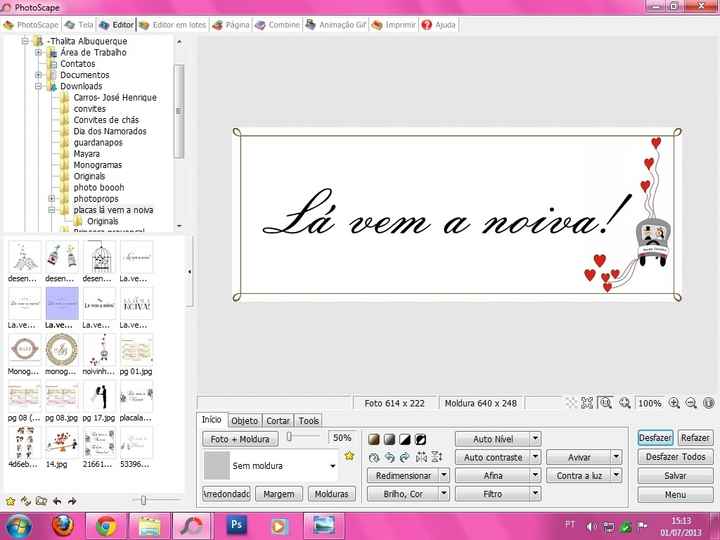 lá vem a noiva- DIY.