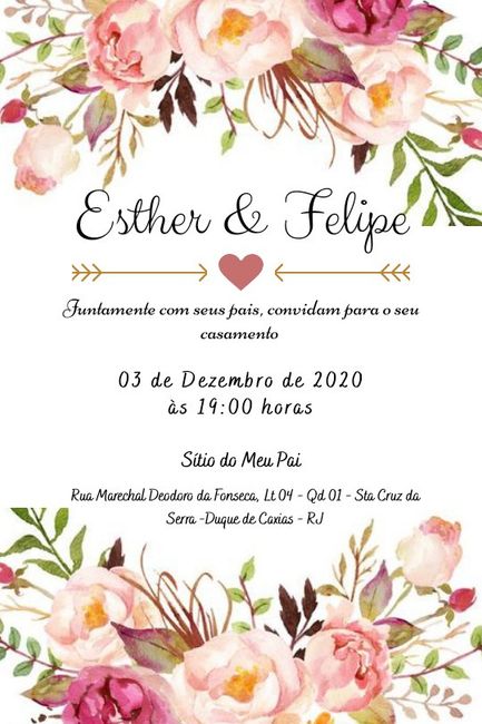 Convite de Casamento 1