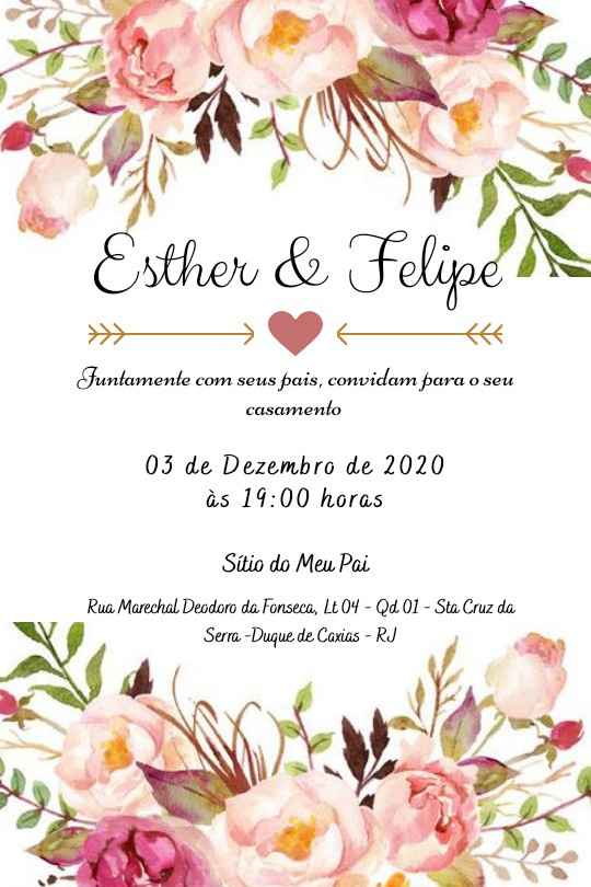 Convite de Casamento - 1