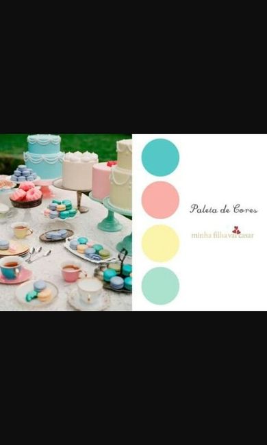 Paletas de cores para casamentos na primavera - 2