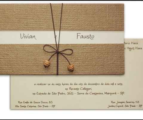 Convites de casamento rustico - 4