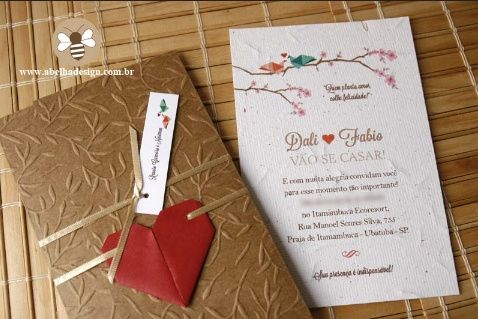 Convites de casamento rustico - 2