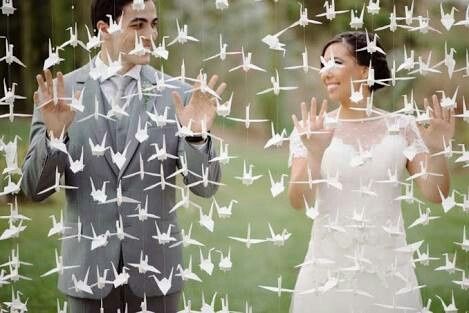 O que acham de usar origami no casamento? - 2