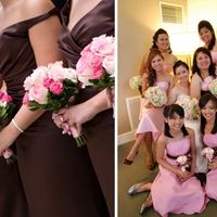 Vestido madrinha e damas adultas