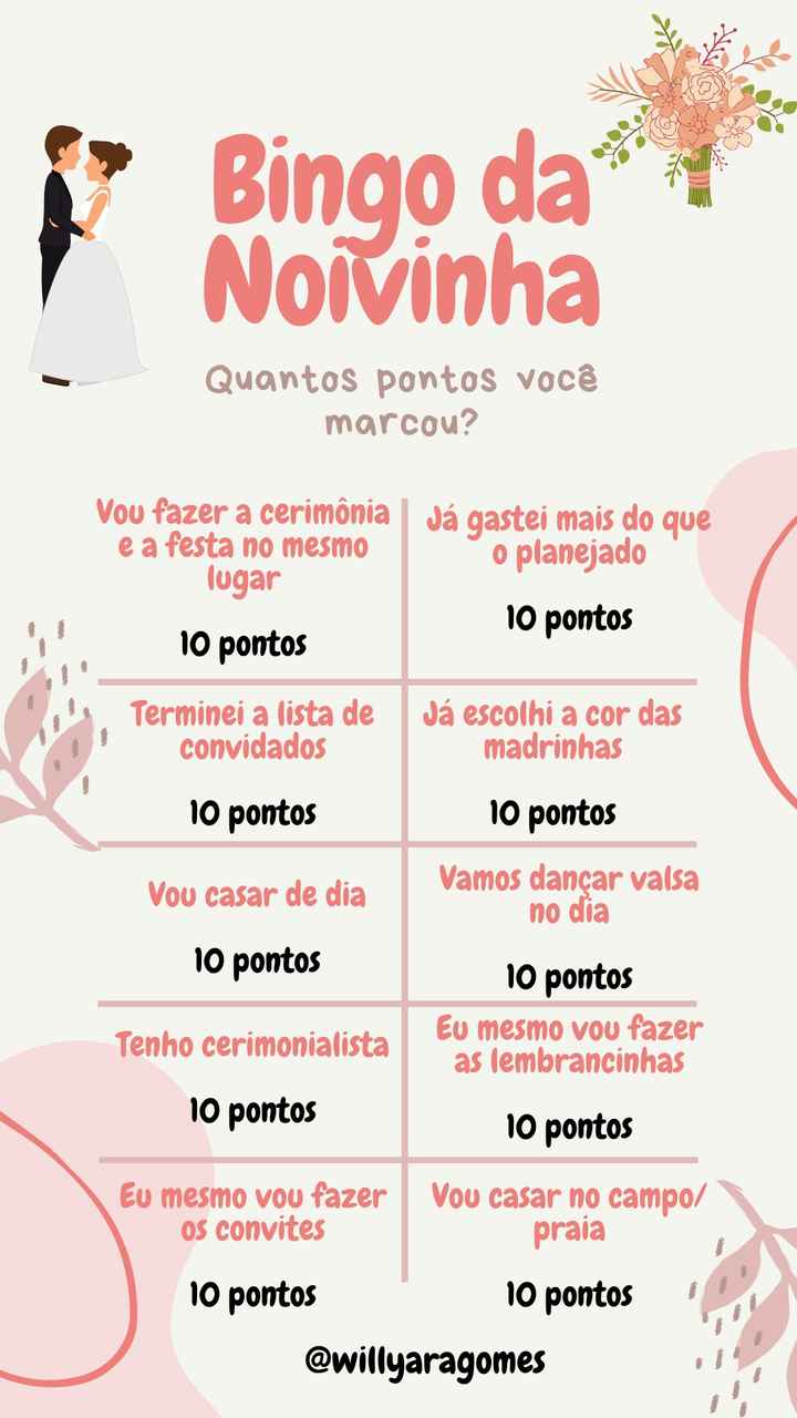 Bingo da Noivinha - 1