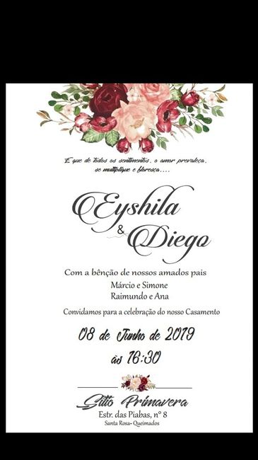 #diy... Convite de casamento - 1