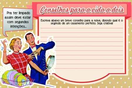 Conselhos para a vida a dois