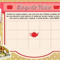 Cartela do Bingo da Noiva