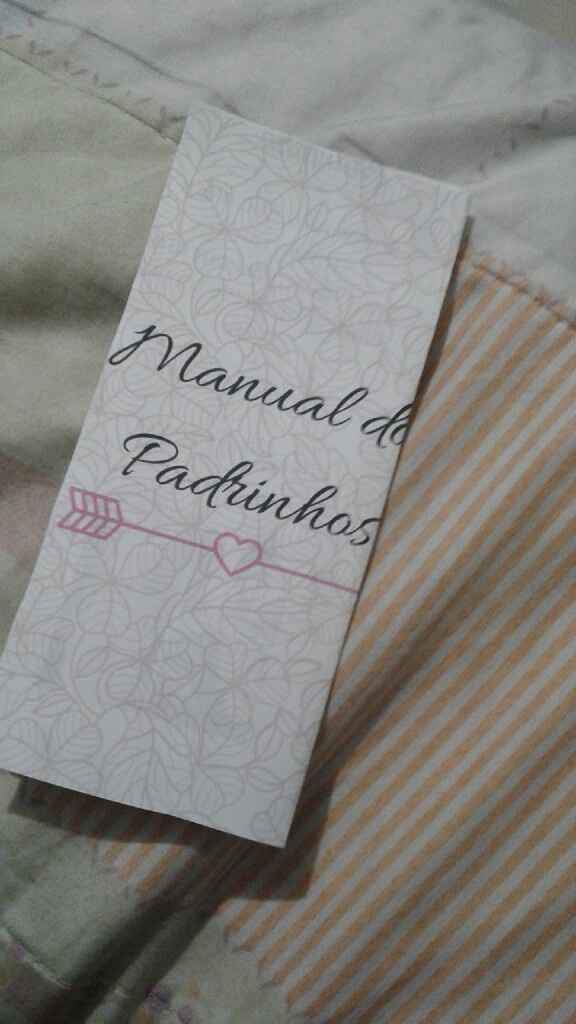 Manual de padrinhos. - 1