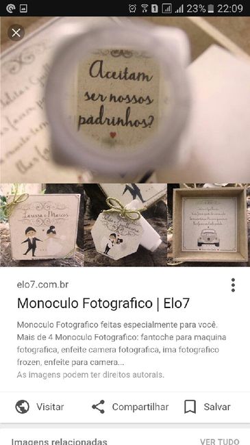  Caixa dos padrinhos. Convite. - 1