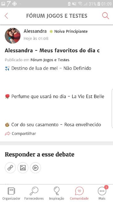 ÚLTIMO PASSO: Compartilhe seus favoritos de casamento! 8