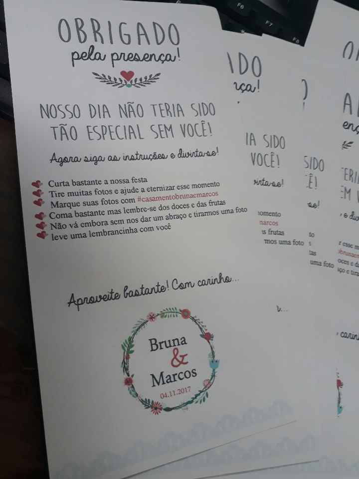  Agradecimento para mesas e placa para cadeira #vemver - 1