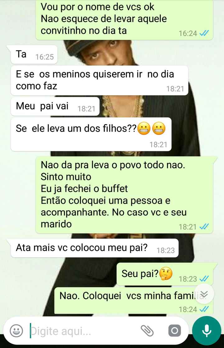 Povo acha que casamento é open bar, leva geral que é vip. Para né ;(