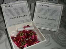 Convites para os padrinhos de casamento - 22