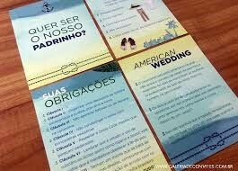 Convites para os padrinhos de casamento - 26