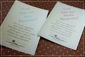 Convites para os padrinhos de casamento - 28