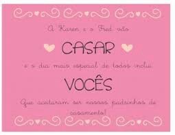 Convites para os padrinhos de casamento - 29