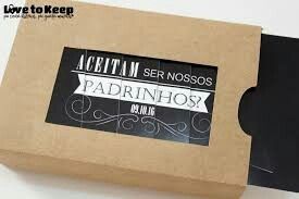 Convites para os padrinhos de casamento - 33