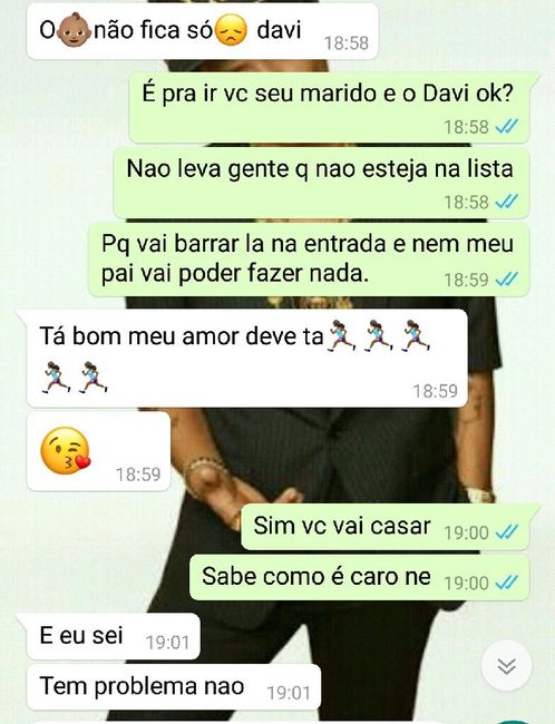 Parentes e convidados sem noção. 1